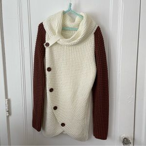 Knit wrap sweater